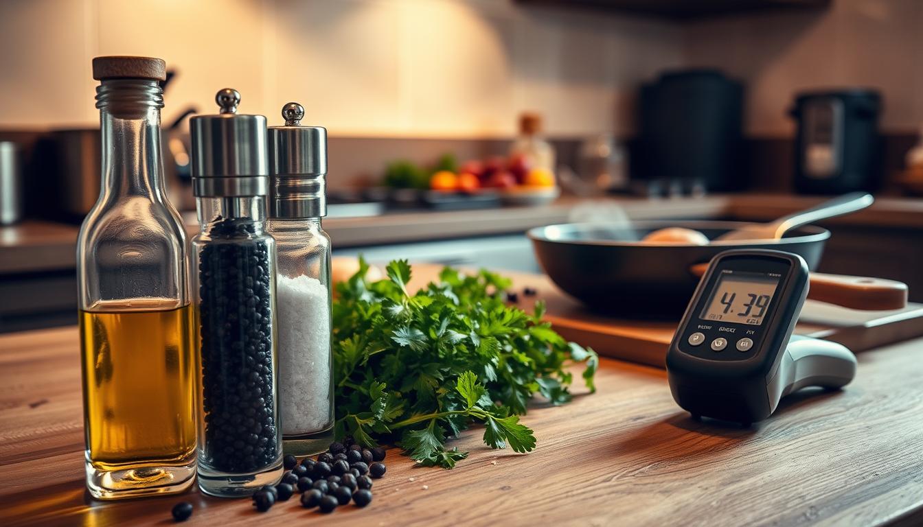 Küchenbasics erklärt: Salz, Pfeffer, Öl, Temperatursimulationen